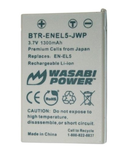 [해외]Kinamax 1300mAh EN-EL5 Replacement 배터리 for 니콘 P90, P100 - Premium Japanese Cells