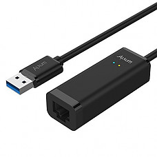 [해외]Alxum USB 3.0 to RJ45 LAN Gigabit Ethernet Network Adapter and Supported 10/100/1000 Mbps Ethernet for Windows 8/10 and Mac OS