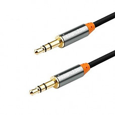 [해외]aLLreli 3.5mm Audio Auxiliary cable (3.3ft/1m) Gold Plated Male to Male Aux Cable for iPhone, iPad, Headphone, Beats, Echo Dot, Car/Home Stereo and More - Black