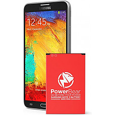 [해외]PowerBear Note 3 배터리 (3200 mAh) Li-Ion 배터리 for the 삼성 갤럭시 Note 3 [N9000, N9005 LTE, AT&T N900A, Verizon N900V, Sprint N900P, T-Mobile N900T] | Note3 Spare 배터리 [24 Month Warranty]