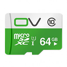 [해외]OV (64GB, Green) Micro SDXC Class 10 TF CARD UHS-1 READ SPEED up to 80MB/s High Performance Flash Memory 3 years warranty use SAMSUNG FLASH 100% TESTED generation 3 US