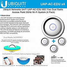 [해외]Ubiquiti UAP-AC-EDU-4-US Unifi Access Point (4-Pack)