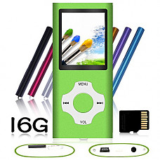 [해외]Tomameri - MP3 Player 16 GB Maximum support 32GB,radio, Photo Viewer and Voice Recorder Supported - Green
