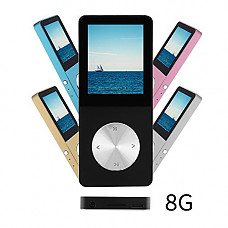 [해외]Ultrave Portable 8GB MP3 MP4 Player Expandable up to 64GB Supports FM Radio E-book Photo Viewer Calendar Alarm Screensaver With External Speaker