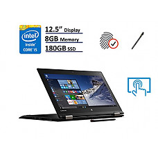 [해외]Lenovo Thinkpad Yoga 260 2-in-1 Business Laptop - 12.5" IPS Touchscreen (1366x768), Intel Core i5-6200U, 180GB SSD Opal2, 8GB DDR4, Backlit Keyboard, Windows 10 Professional 64-bit - Black