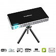 [해외]Tradinno Mini Smart Portable Projector, HD DLP Pico Home Theater Video Wireless 1080P Pocket 프로젝터 Support HDMI, USB, TF Card, WIFI, Bluetooth, VGA, AV