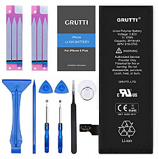 [해외]GRUTTI Battry For iP6 Plus 5.5" - Brand New 0 Cycle - with Replacement Repair Tool Kits and Installation Instructions [18-Months Warranty] (iP 6 Plus)