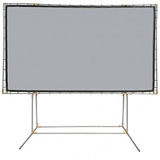 [해외]Carl’s FlexiGray Standing 프로젝터 Screen Kit (16:9 | 9x16-Ft | 214-in) Outdoor Projection Screen, HD, Low Ambient Light, High Contrast Gray/Grey, DIY Movie Screen, Stand Poles NOT Included
