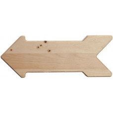 [해외]Walnut Hollow Pine Signboard, Arrow