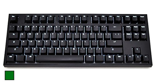 [해외]CODE 87-Key Illuminated Mechanical Keyboard with White LED Backlighting - Cherry MX Green