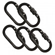 [해외]Fusion Climb Ovatti Steel Screw-Lock Oval-Shaped Carabiner 5-Pack