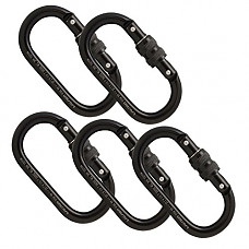 [해외]Fusion Climb Ovatti Steel Screw-Lock Oval-Shaped Carabiner 5-Pack