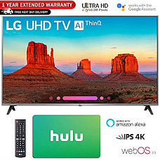 [해외]LG 55" Class 4K HDR Smart LED AI UHD TV w/ThinQ 2018 Model (55UK7700PUD) with Hulu $50 Gift Card & 1 Year Extended Warranty