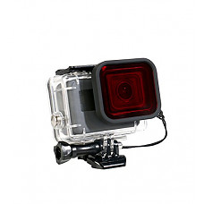 [해외]CEARI 45M Underwater 방수 Diving Housing Protective Case Cover with Red Filter for Gopro Hero 5 Action Camera, Black