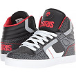 [해외]Osiris Mens Clone Skate Shoe, Black/red/Gator, 10 M US