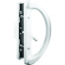 [해외]Slide-Co 143598 Sliding Patio Door Handle Set - Replace Old or Damaged Door Handles Quickly and Easily – White Diecast, Mortise Style, Non-Keyed (Fits 3-15/16” Hole Spacing)