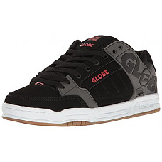 [해외]Globe Mens TILT Skateboarding Shoe, Black/Charcoal/Red, 7.5 M US