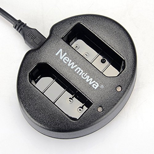 [해외]Newmowa Dual USB Charger for 니콘 EN-EL14, EN-EL14a and 니콘 P7000, P7100, P7700, P7800, D3100, D3200, D3300, D5100, D5200, D5300, Df