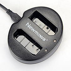 [해외]Newmowa Dual USB Charger for 니콘 EN-EL14, EN-EL14a and 니콘 P7000, P7100, P7700, P7800, D3100, D3200, D3300, D5100, D5200, D5300, Df