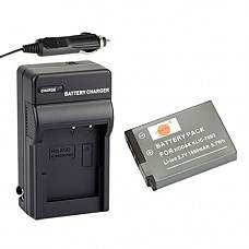 [해외]DSTE KLIC-7003 Rechargeable Li-ion 배터리 + DC53 Travel and Car Charger Adapter for Kodak EasyShare M380 M381 M420 V803 V1003 Z950 카메라 as GE GB-40