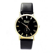 [해외]START Women Roman Elagant Leather Band Quartz Wrist Watch-Black