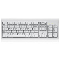[해외]Perixx PERIBOARD-106 US W, Performance wired keyboard - 20 Million Key Press Life - Full Size 17.9"x6.6"x1.7" - White