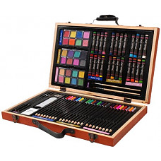 [해외]Darice 80-Piece Deluxe Art Set – Art Supplies for Drawing, Painting and More in a Compact, Portable Case - Makes a Great Gift for Beginner and Serious Artists