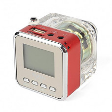 [해외]NiZHi TT-028 MP3 Mini Digital Portable Music Player Micro SD USB FM Radio (Red)