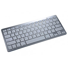 [해외]Universal 6-12 Tablet Wireless Keyboard, COOPER B1 Wireless Bluetooth QWERTY Keyboard Tablet Smartphone Compact Portable Ultra Light Slim for iOS, Android, Windows & Mac (White)