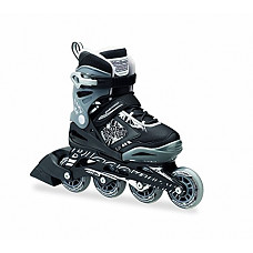 [해외]Bladerunner 블레이드러너 인라인스케이트 Rollerblade Phoenix Boys Adjustable Fitness Inline Skate, Black and Silver, Junior, Value Performance Inline Skates