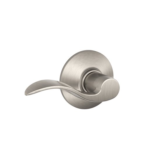 [해외]Schlage F10VACC619 Accent Passage Lever, Satin Nickel