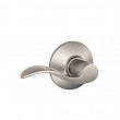 [해외]Schlage F10VACC619 Accent Passage Lever, Satin Nickel