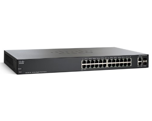 [해외]Cisco SG200-26 Gigabit Ethernet Smart Switch with 24 10/100/1000 Ports and 2 Combo Mini-GBIC Ports (SLM2024T-NA)