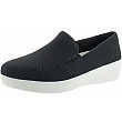 [해외]핏플랍 Womens Uberknit Skate Loafer Shoes, Black, US 8