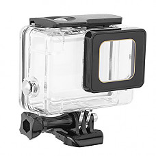 [해외]Kamisafe Housing Case for 고프로 Hero 6 / 5 Black 방수 Case Diving Protective Housing Shell 45m with Bracket Accessories for Go Pro Hero6 Hero5 Action 카메라 (Golden Edge)