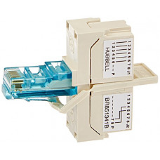[해외]Hubbell BR851341B Adapter, Split 568B Jack to 2 Jack, PR1-3, PR4