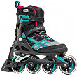 [해외]Rollerblade Macroblade 84 ABT Womens Adult Fitness Inline Skate, Emerald Green and Cherry, Performance Inline Skates