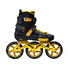 [해외]Epic Skates 125mm Engage 3-Wheel Inline Speed Skates, Black/Gold, Adult 9