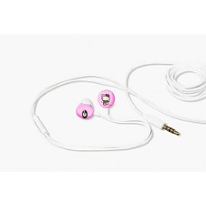 [해외]Tribeca Gear FVA7023 Hello Kitty Earbuds with Microphone, University of Georgia (White)