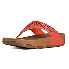 [해외]핏플랍 Womens Novy Flip Flop, Flame, 10 M US