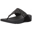 [해외]핏플랍 Womens Lulu Popstud Flip Flop, Black, 10 M US