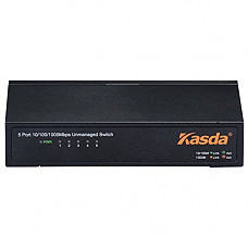 [해외]Kasda 5-Port Gigabit Ethernet Network Switch | Plug-and-Play | Sturdy Metal w/ Shielded Ports | Desktop and Wall-Mounting | Smaller than Smartphone | Unmanaged | Separate LED Panel (KS1005)