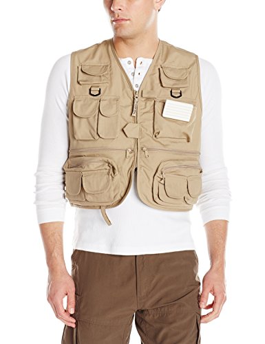 [해외]Master Sportsman Mens 26 Pocket Fishing Vest, Medium, Khaki