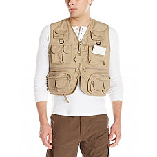 [해외]Master Sportsman Mens 26 Pocket Fishing Vest, Medium, Khaki