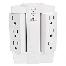 [해외]Globe 7732001 Home Appliance Six-Outlet Swivel Surge Tap