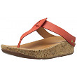 [해외]핏플랍 Womens Ibiza Cork Leather Toe-Thong Sandals Flip Flop, Flame, 9 M US