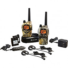 [해외]Midland - GXT1050VP4, 50 Channel GMRS Two-Way Radio - Up to 36 Mile Range Walkie Talkie, 142 Privacy Codes, Waterproof, NOAA Weather Scan + Alert (Pair Pack) (Mossy Oak Camo)