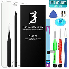 [해외]High Energy Li-ion 배터리 Model iPhone 7 Plus- With Repair Tool Kits & Instructions - High-Capacity 2910 mAh 0 Cycle Replacement Batter - 1 Year Warranty