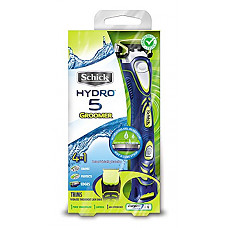 [해외]Schick Hydro 5 Mens Styling Razor with Body Groomer and Beard Trimmer