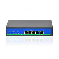 [해외]iCreatin 5-port Active Ethernet POE Switch with 4 PoE ports, 10/100Mbps, IEEE802.3af, 65Watt
